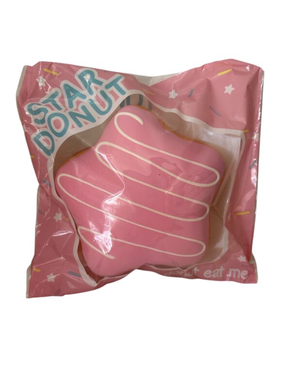 Rare Pink Star Donut Squishy